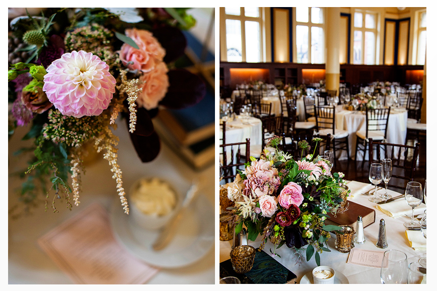Providence Public Library Wedding Morins Flowers by Semia