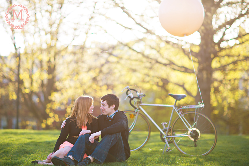 vintage engagement session