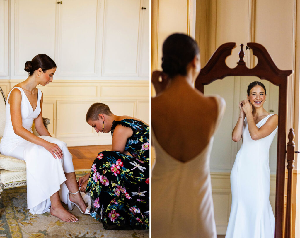 Bride Getting ready at Glen Manor Wedding