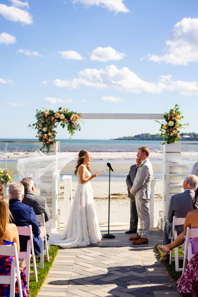 Ceremony at the Newport Beach House in Newport, RI