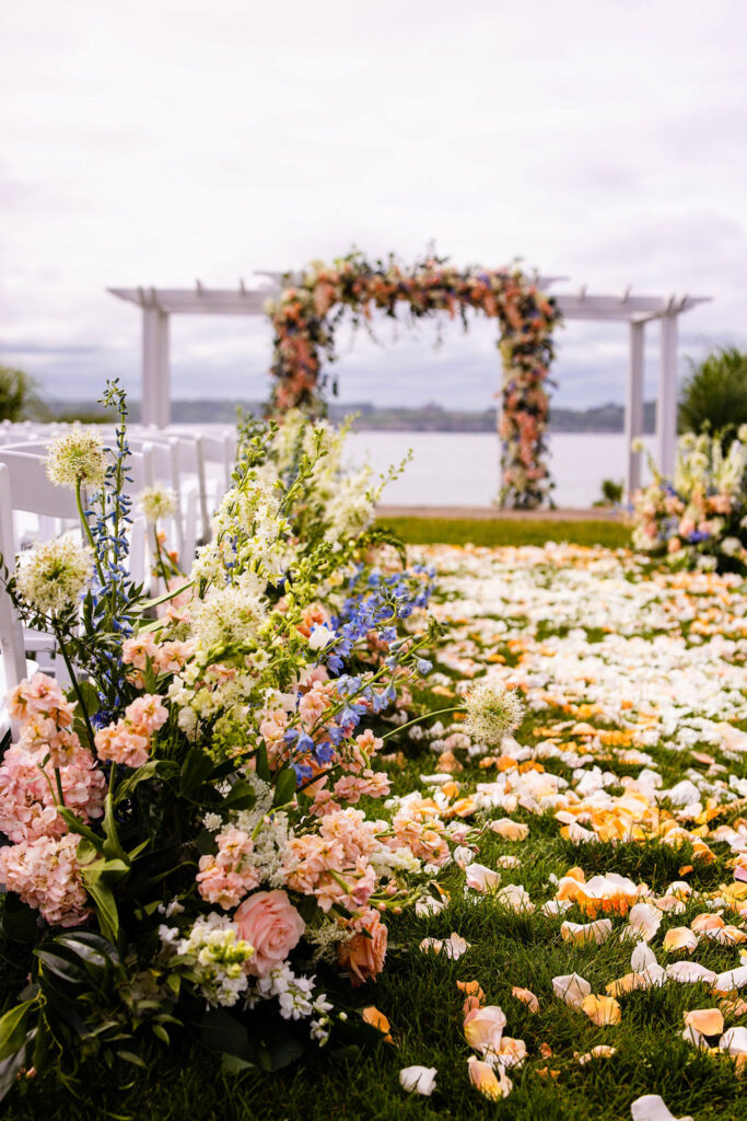 Ceremony site at Oceancliff in Newport RI