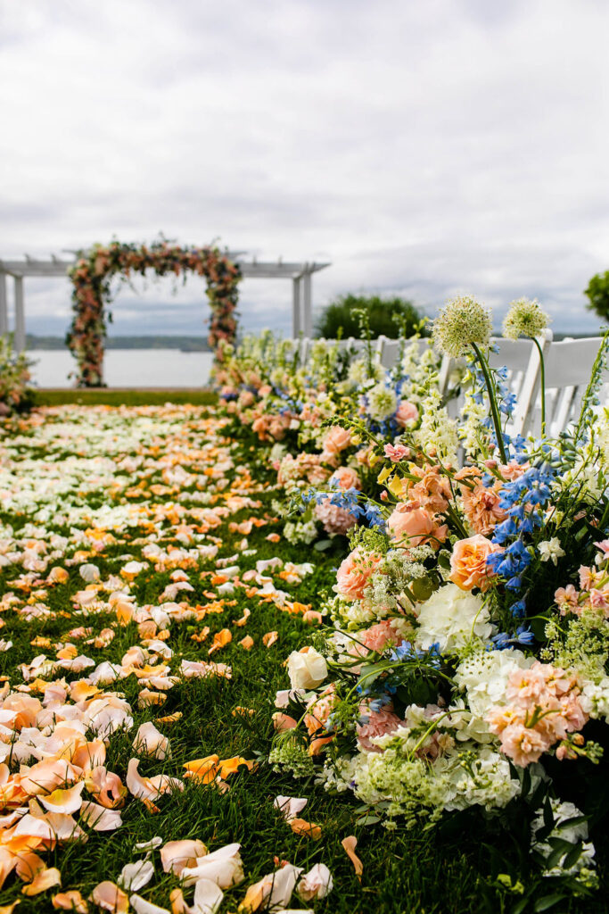 Ceremony site at Oceancliff in Newport RI