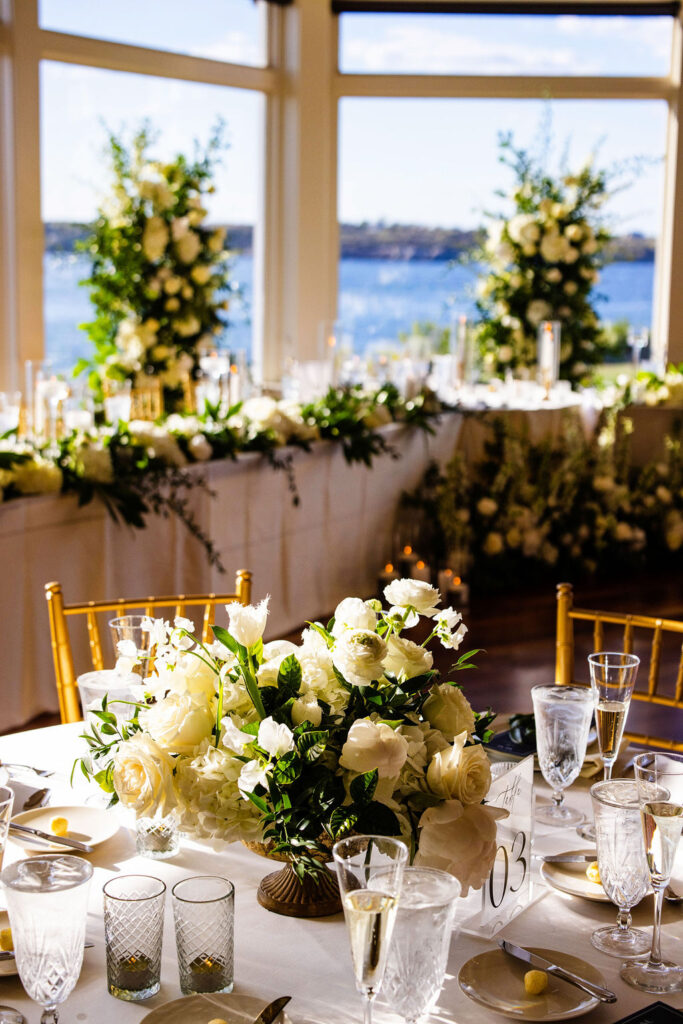 Reception details at Oceancliff wedding in Newport Rhode Island Wedding Photographer