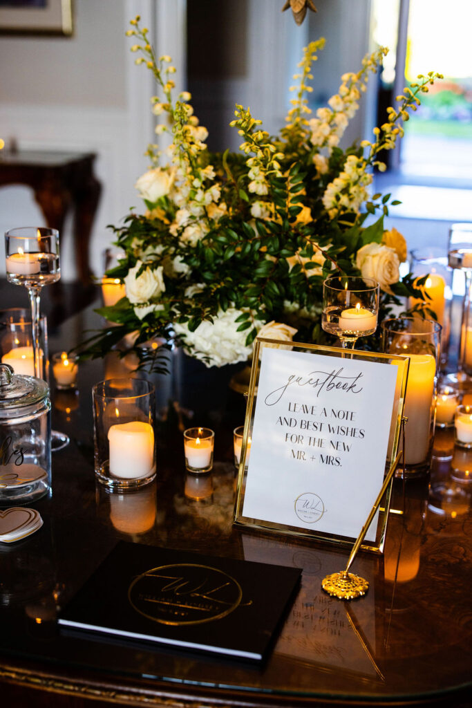 Reception details at Oceancliff wedding in Newport Rhode Island Wedding Photographer