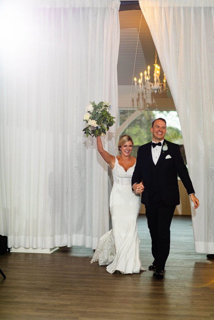 Bride and Groom dancing during their Belle Mer Island House in Newport, RI.