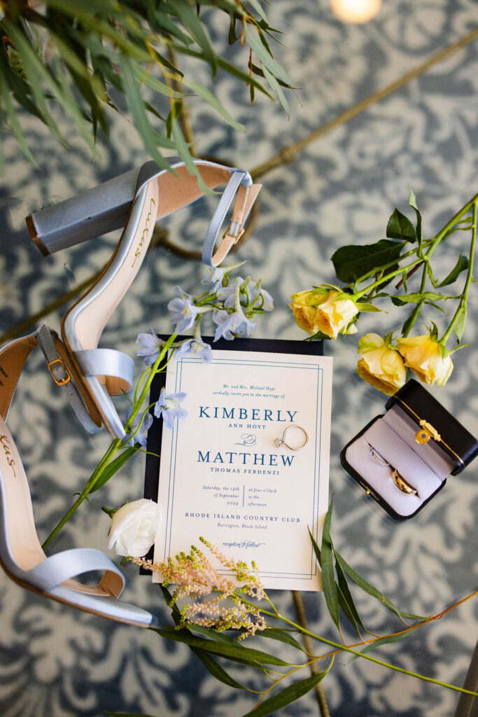 Wedding Details at Rhode Island Country Club