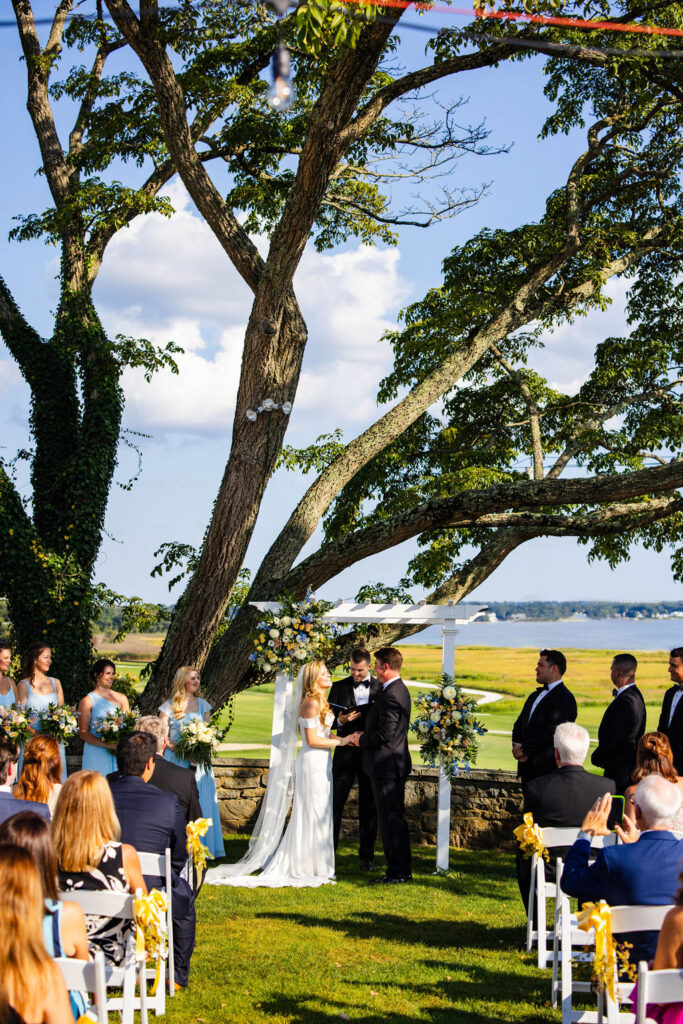 Ceremony at Rhode Island Country Club Wedding