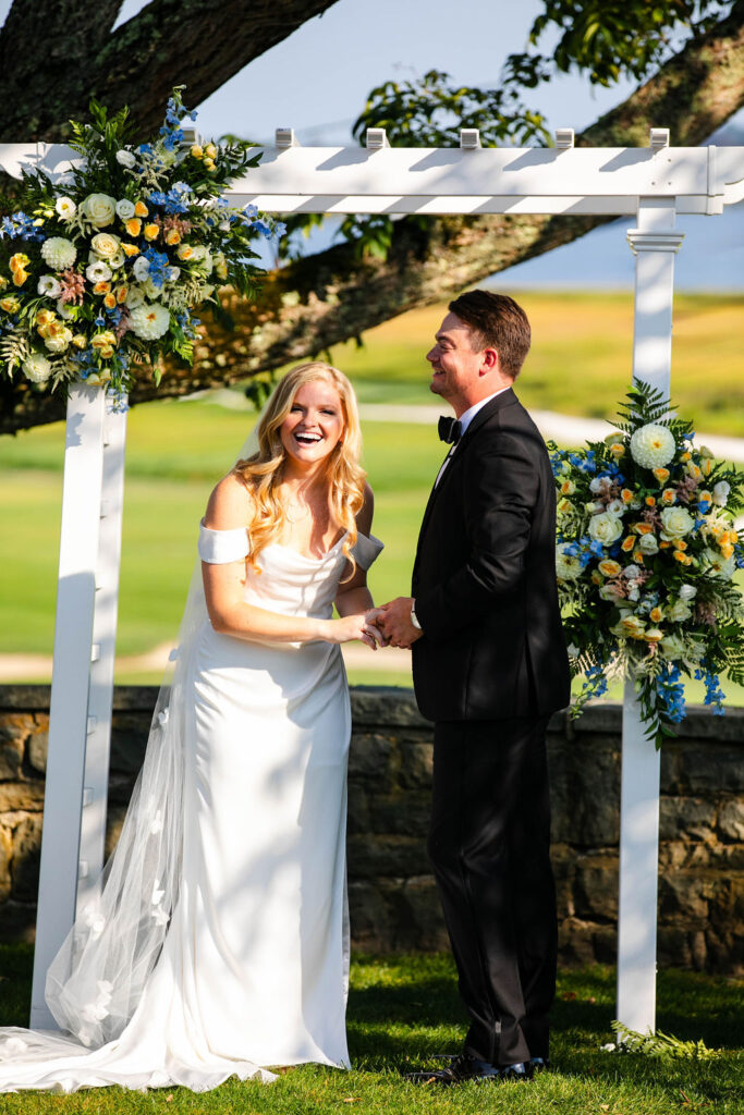 Ceremony at Rhode Island Country Club Wedding
