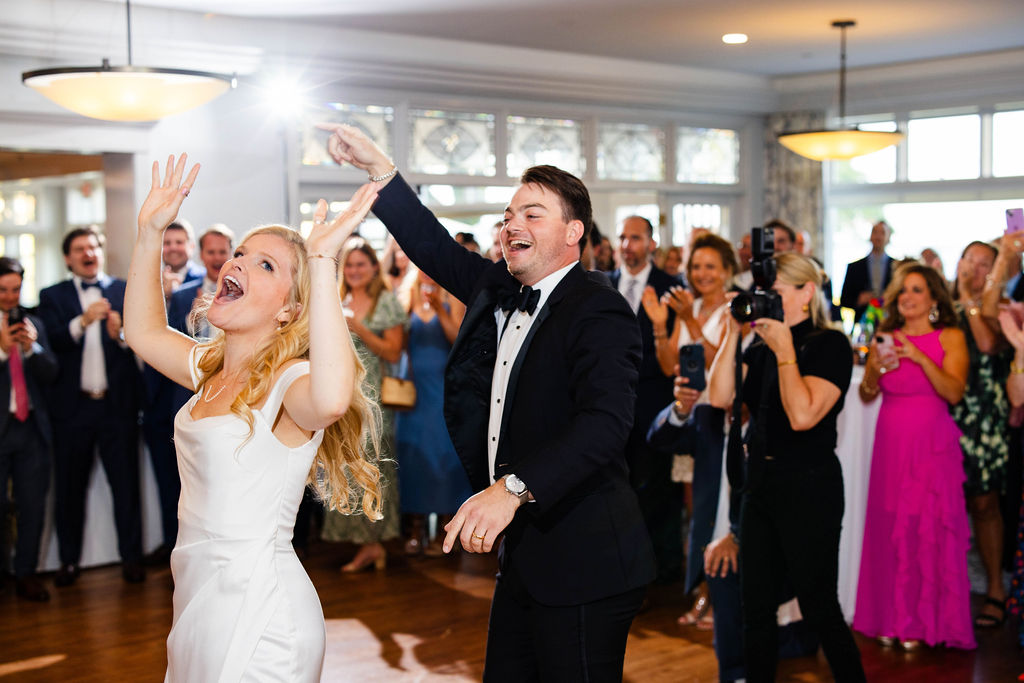 Bride and Groom at Rhode Island Country Club Wedding