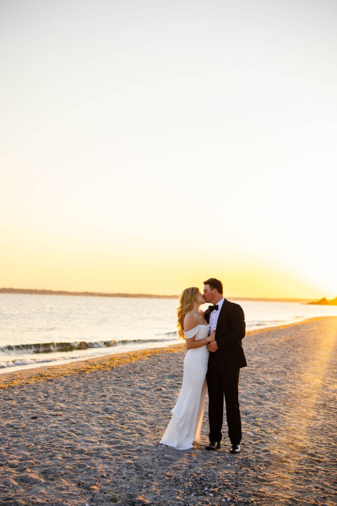 Bride and Groom at Rhode Island Country Club Wedding