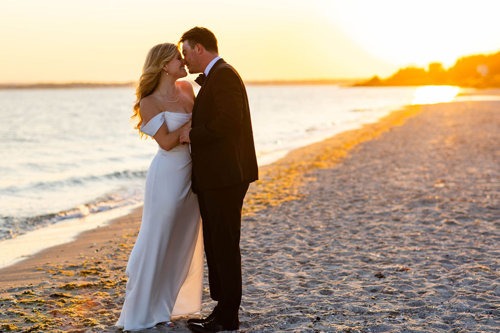 Bride and Groom at Rhode Island Country Club Wedding