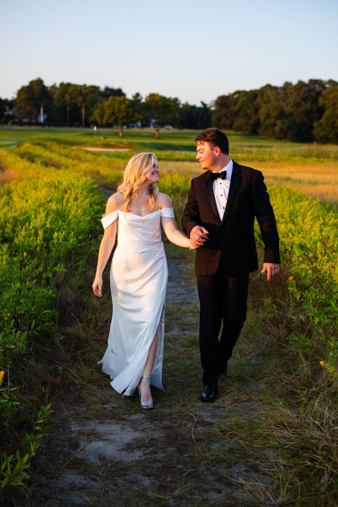 Bride and Groom at Rhode Island Country Club Wedding