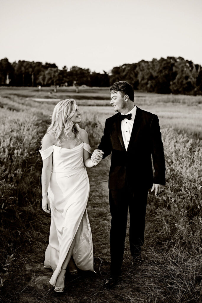 Bride and Groom at Rhode Island Country Club Wedding