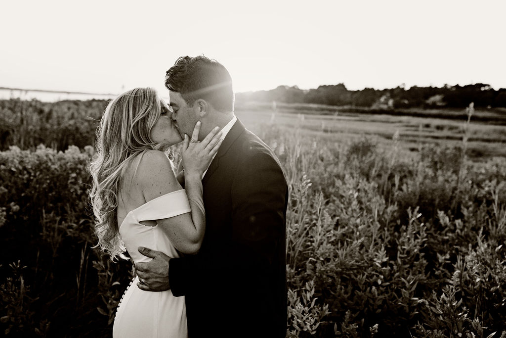 Bride and Groom at Rhode Island Country Club Wedding