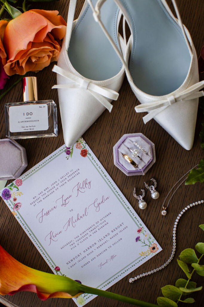 Getting ready details at Newport Harbor Island Resort wedding