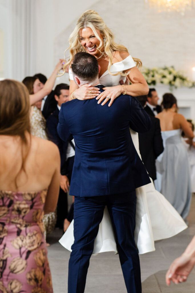 First Dance for bride and groom at Belle Mer wedding reception in Newport, Rhode Island